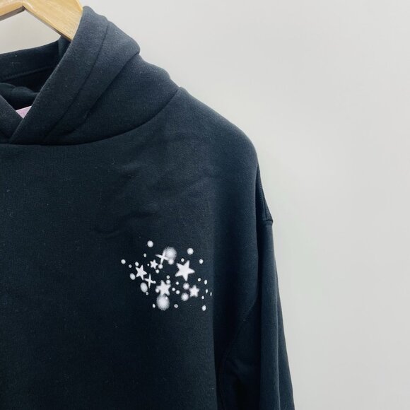 Wild Fable Women Small Oversized Perfect Hoodie Sweatshirt Black Disco Ball 328 - Picture 3 of 7